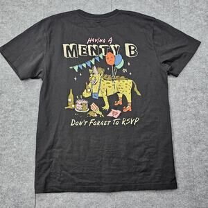 Octopied Mind Shirt Womens XL Black Having A Menty B Party Graphic Novelty Tee